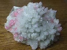 Rhodochrosite with Quartz