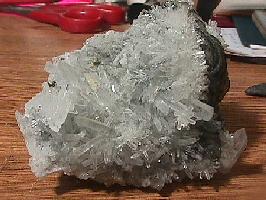 Quartz on Sphalerite