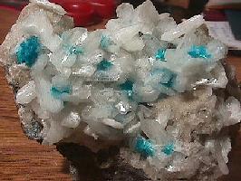 Cavansite on Stilbite